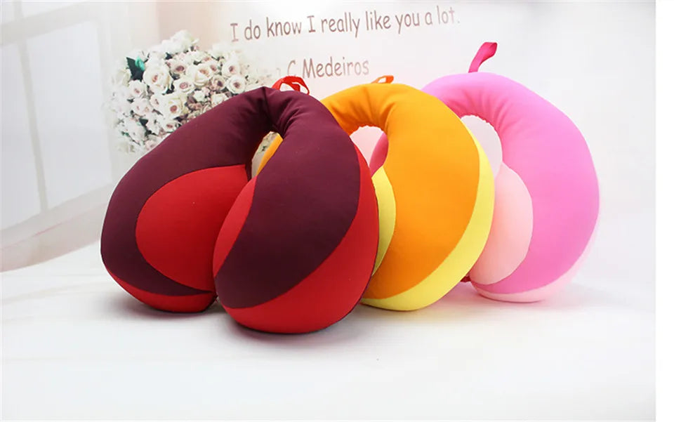 U-Shape Baby Neck Pillow – Soft Travel Head Support for Car Seats & Strollers - Pocketful Of Hugs