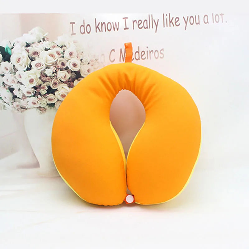 U-Shape Baby Neck Pillow – Soft Travel Head Support for Car Seats & Strollers - Pocketful Of Hugs