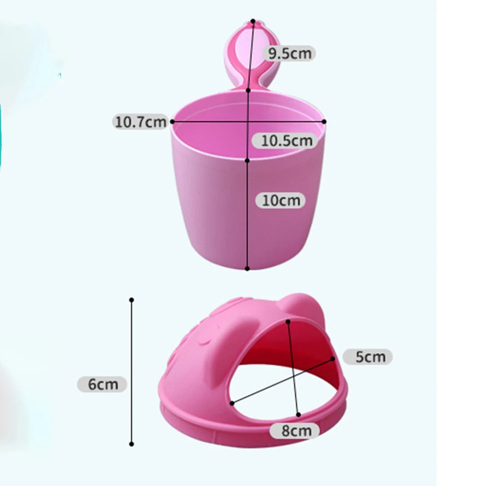 Baby Shampoo Rinse Cup – Cute Cartoon Bath Tool for Toddlers & Kids - Pocketful Of Hugs