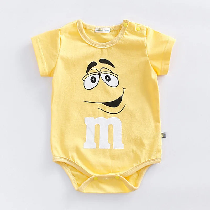 Cotton Baby Romper – Unisex Short Sleeve Bodysuit for Summer - Pocketful Of Hugs