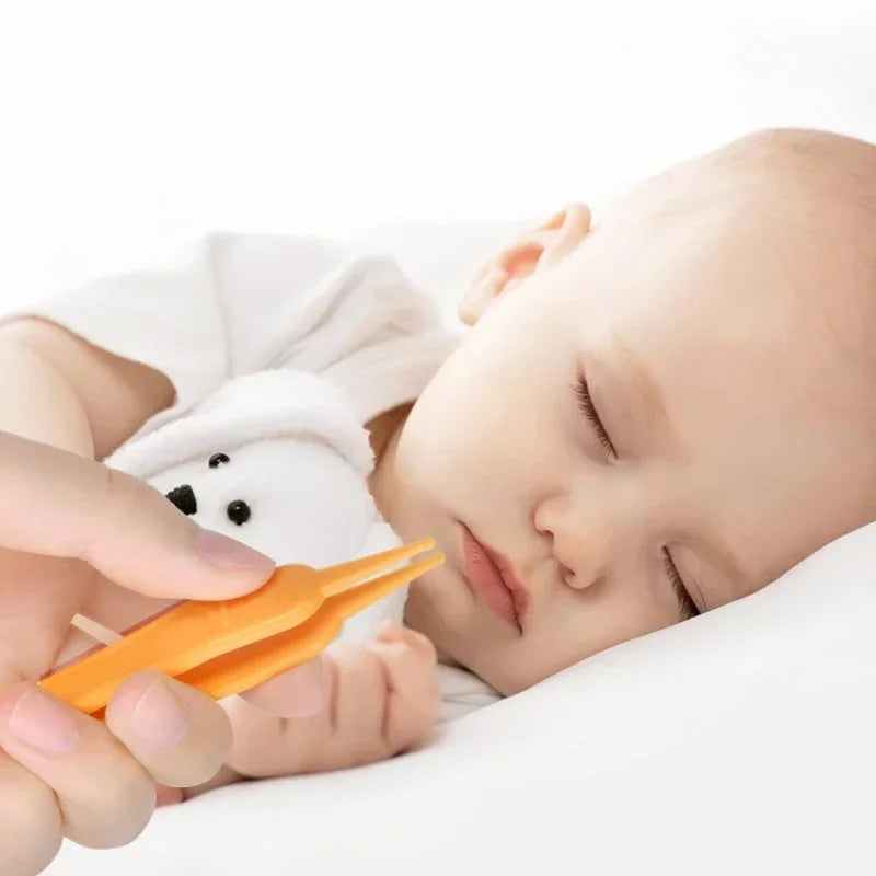Baby Safety Tweezers – Multi-Purpose Nose & Ear Cleaning Tool for Newborns - Pocketful Of Hugs