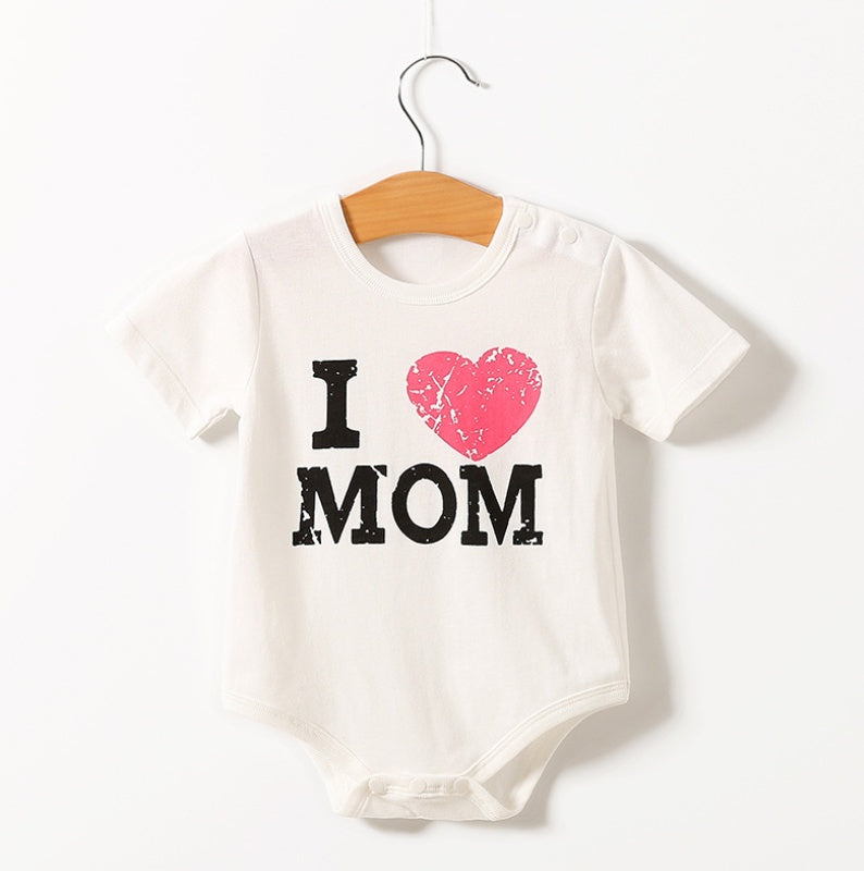 Short Sleeve Pullover Baby Romper - Pocketful Of Hugs