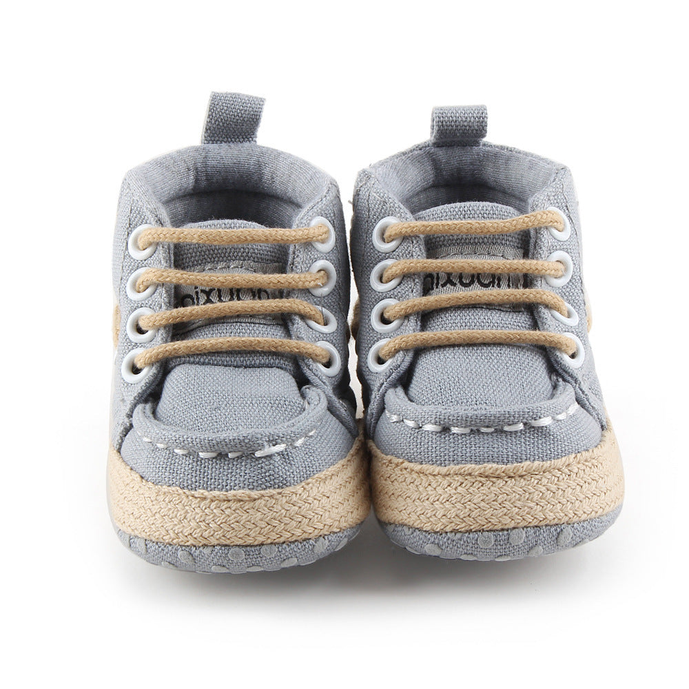 Cotton Baby Shoes – Jacket Jeans Look, Soft & Stylish for Toddlers - Pocketful Of Hugs