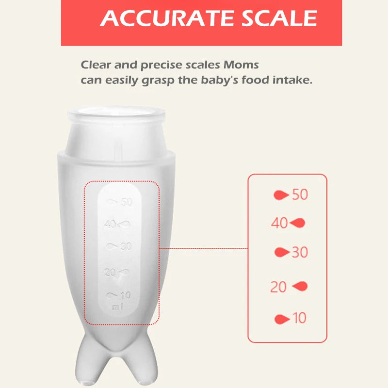Silicone Baby Feeding Spoon – Dolphin Design Rice Cereal Dropper for Newborns - Pocketful Of Hugs
