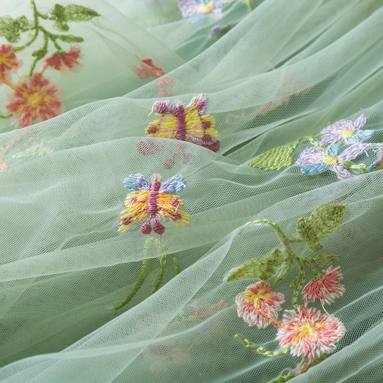 Toddler Girl Party Dress – Floral Tulle Gown for Birthdays - Pocketful Of Hugs