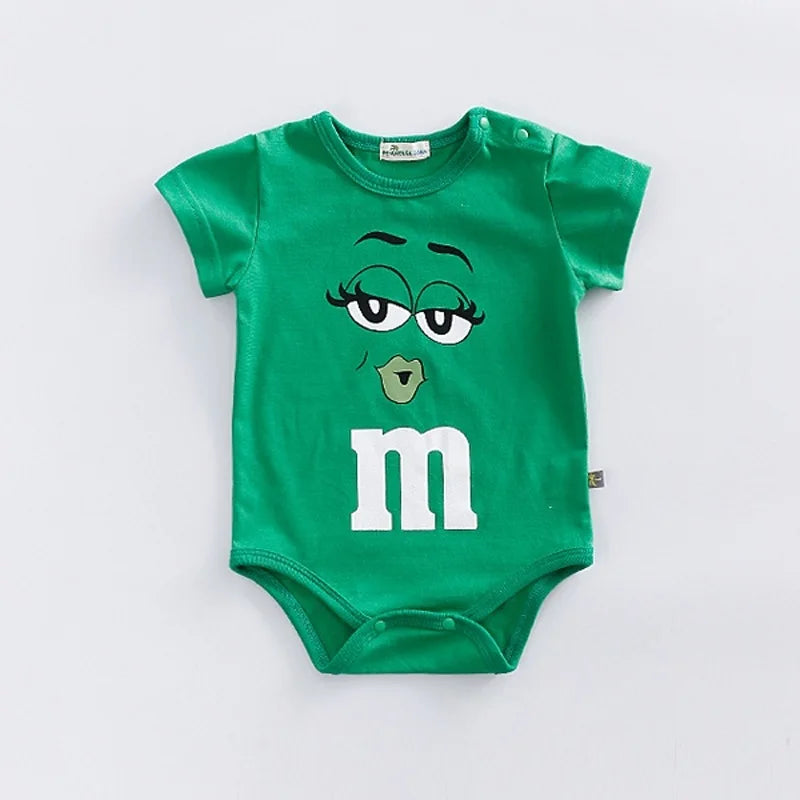 Cotton Baby Romper – Unisex Short Sleeve Bodysuit for Summer - Pocketful Of Hugs