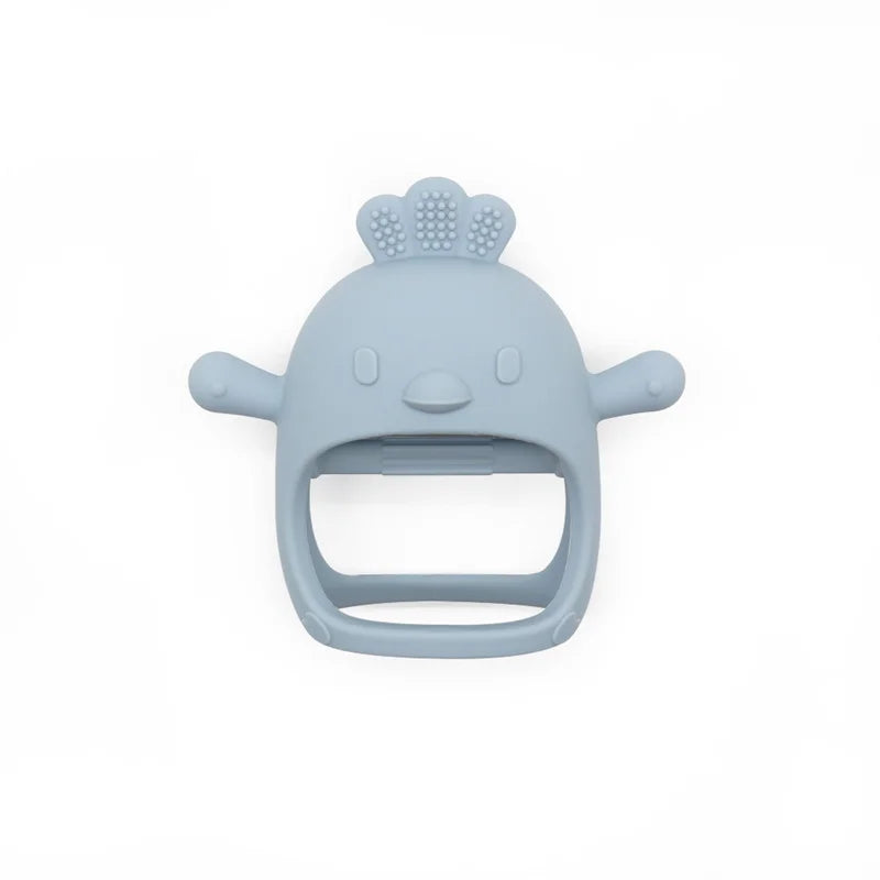 Silicone Baby Teether – Cartoon Chick Chew Toy for Teething Relief - Pocketful Of Hugs