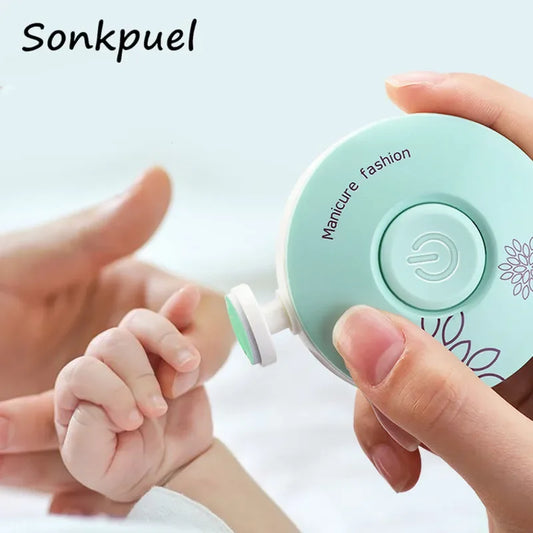 Electric Baby Nail Trimmer – Safe Nail Filer & Manicure Set for Newborns - Pocketful Of Hugs