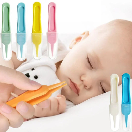 Baby Safety Tweezers – Multi-Purpose Nose & Ear Cleaning Tool for Newborns - Pocketful Of Hugs