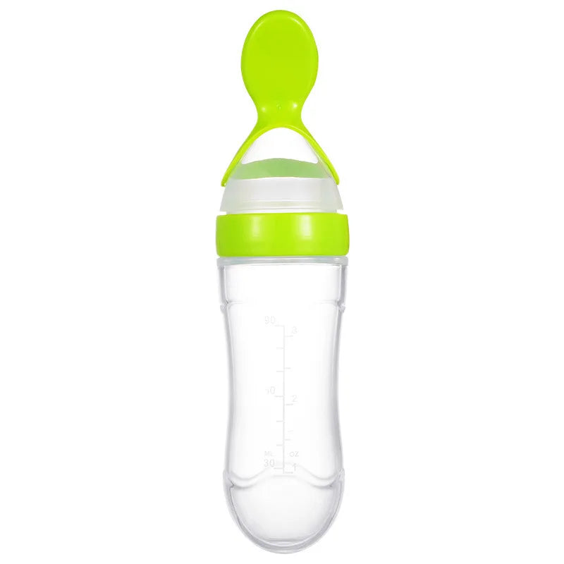 Silicone Baby Feeding Spoon – Dolphin Design Rice Cereal Dropper for Newborns - Pocketful Of Hugs