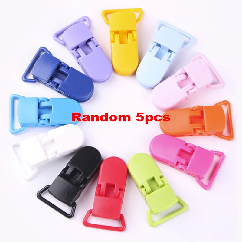 3-Pack Baby Pacifier Clips – Soother Holders with Plastic Clips - Pocketful Of Hugs
