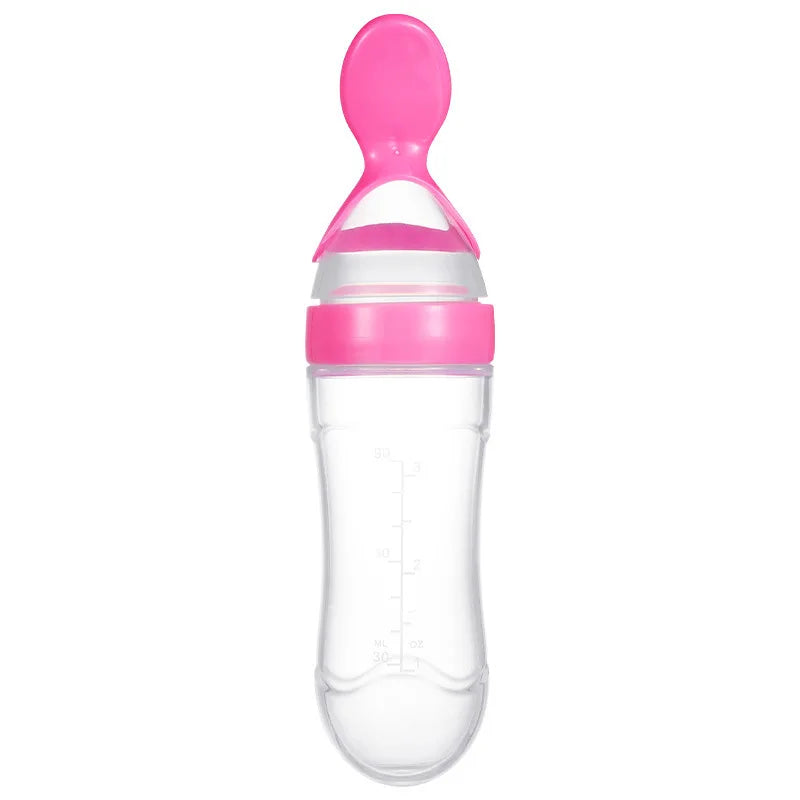 Silicone Baby Feeding Spoon – Dolphin Design Rice Cereal Dropper for Newborns - Pocketful Of Hugs