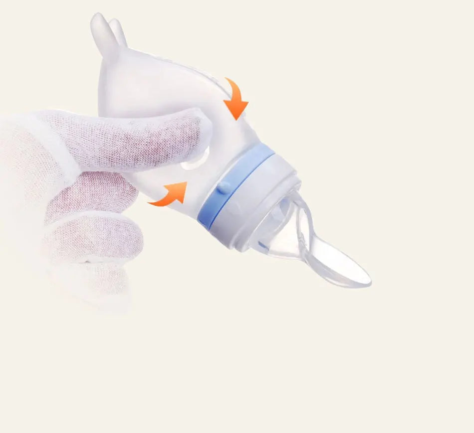 Silicone Baby Feeding Spoon – Dolphin Design Rice Cereal Dropper for Newborns - Pocketful Of Hugs